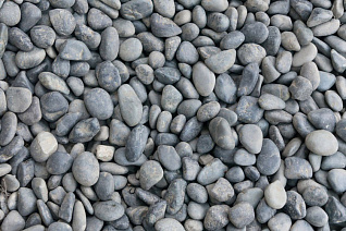 галька речная серая